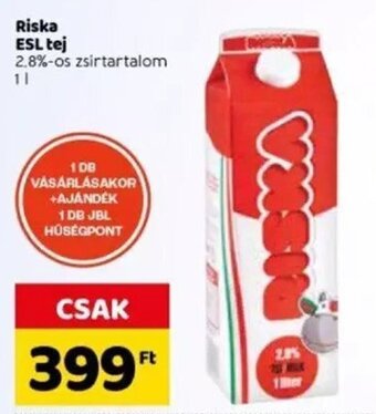 Spar Riska Esl tej 1 l ajánlat