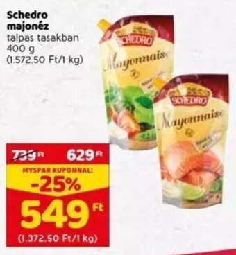 Spar Schedro Majonéz 400 g ajánlat