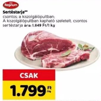 Spar Regnum Sertéstarja 1 kg ajánlat