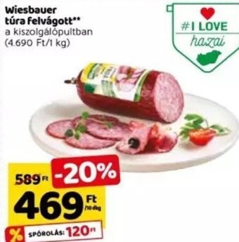 Spar Wiesbauer Túra felvágott 10 dkg ajánlat