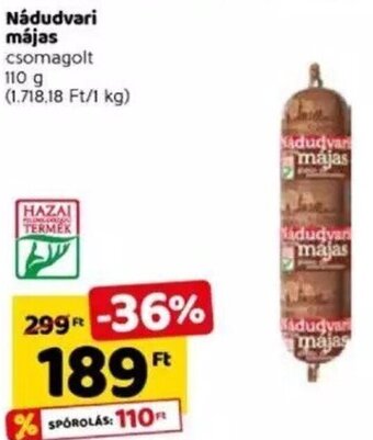 Spar Nádudvari Májas 110 g ajánlat
