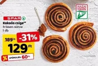 Spar Spar Kakaós csiga 1 db ajánlat