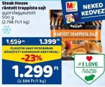 Spar Steak House Rántott trappista sajt 500 g ajánlat