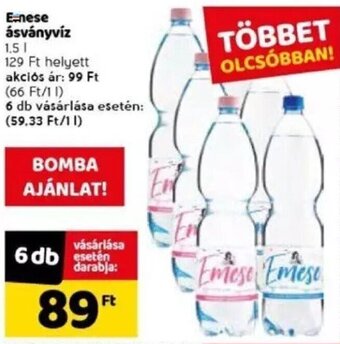Spar Emese ásványvíz 1,5 l ajánlat