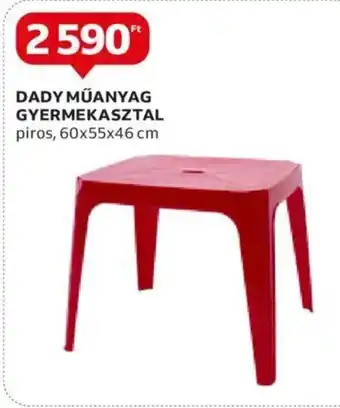 Auchan Dady műanyag gyermekasztal 1 db ajánlat