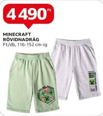 Auchan Minecraft rövidnadrág 1 db ajánlat