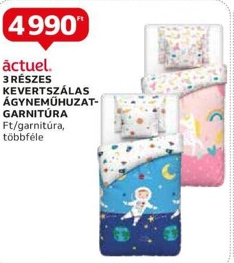 Auchan āctuel 3 részes kevertszálas ágyneműhuzat- garnitúra ajánlat
