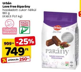 Spar Urban Love Free étparány 180 g ajánlat