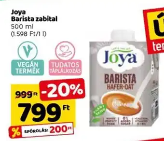 Spar Joya Barista zabital 500 ml ajánlat