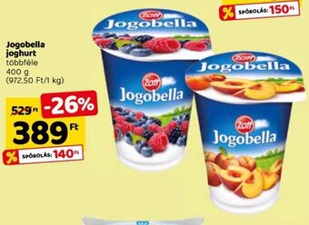 Spar Zott Jogobella joghurt 400 g ajánlat
