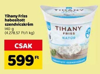 Spar Tihany Friss habosított szendvicskrém 140 g ajánlat