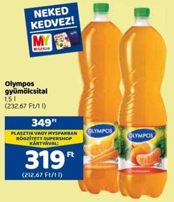 Spar Olympos gyümölcsital 1,5 l ajánlat
