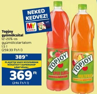 Spar Topjoy gyümölcsital 1,5 l ajánlat