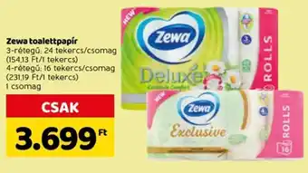 Spar Zewa toalettpapír 16 / 24 tekercs ajánlat