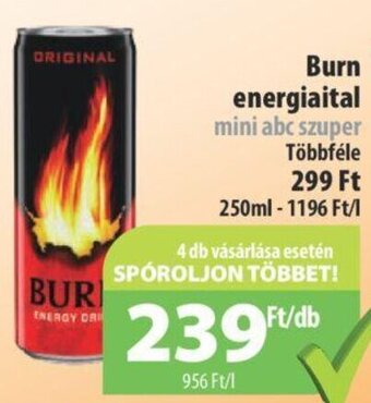 Burn energiaital 250 ml