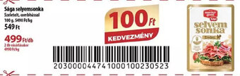 Coop Sága selyemsonka 100 g ajánlat