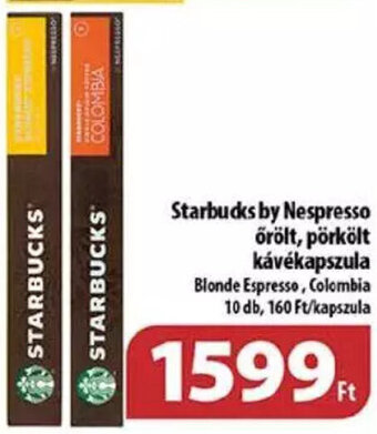 Starbucks by Nespresso őrölt, pörkölt kávékapszula 10 db