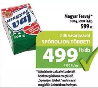 Coop Magyar Teavaj 100 g ajánlat