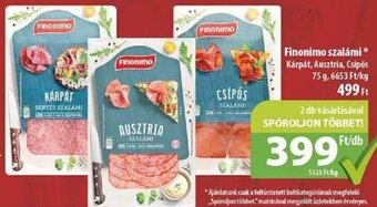 Coop Finonimo szalámi 75 g ajánlat