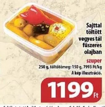 Coop Sajttal töltött vegyes tál fűszeres olajban 150 / 250 g ajánlat