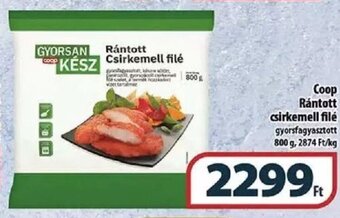 Coop Coop Rántott csirkemell filé 800 g ajánlat