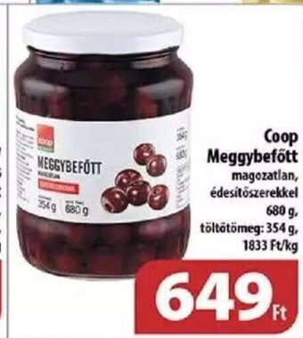 Coop Coop Meggybefőtt 354 / 680 g ajánlat