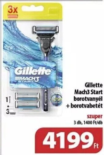 Coop Gillette Mach3 Start borotvanyél + borotvabetét 3 db ajánlat