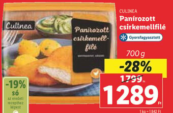 Lidl Culinea Panírozott csirkemellfilé 700 g ajánlat