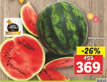 Lidl Görögdinnye 1 kg ajánlat