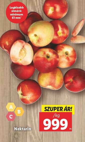 Lidl Nektarin 1 kg ajánlat