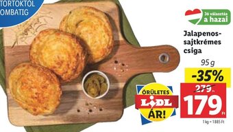Lidl Jalapenos-sajtkrémes csiga 95 g ajánlat