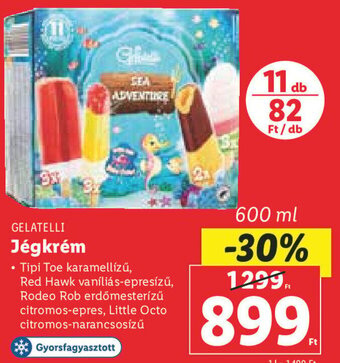 Lidl Gelatelli Jégkrém 600 ml ajánlat