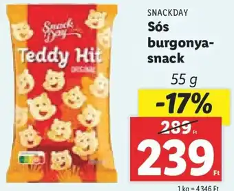 Lidl Snackday Sós burgonya-snack 55 g ajánlat