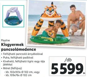 Lidl Playtive Kisgyermek pancsolómedence 1 db ajánlat