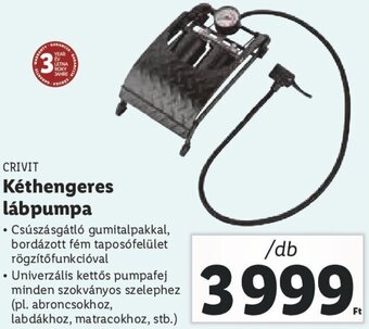 Lidl Crivit Kéthengeres lábpumpa 1 db ajánlat