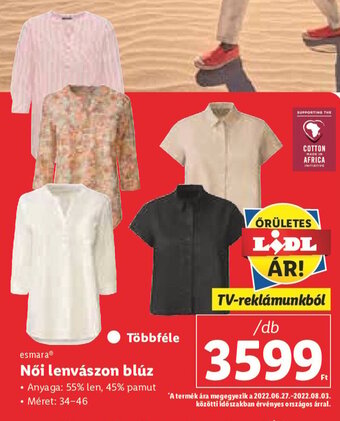 Lidl Esmara Női lenvászon blúz 1 db ajánlat