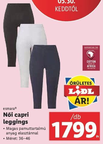 Lidl Esmara Női capri leggings 1 db ajánlat