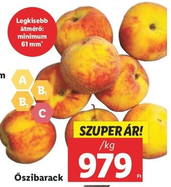 Lidl Őszibarack 1 kg ajánlat