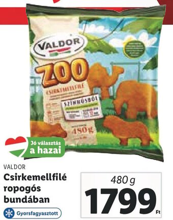 Lidl Valdor Csirkemellfilé ropogós bundában 480 g ajánlat
