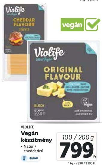 Lidl Violife Vegán készítmény 100 / 200 g ajánlat