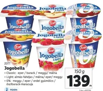 Lidl Zott Jogobella 150 g ajánlat