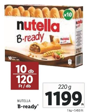 Lidl Nutella B-ready 220 g ajánlat