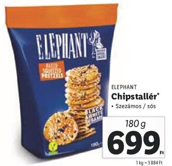 Lidl Elephant Chipstallér 180 g ajánlat