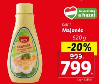 Lidl Kania Majonéz 620 g ajánlat