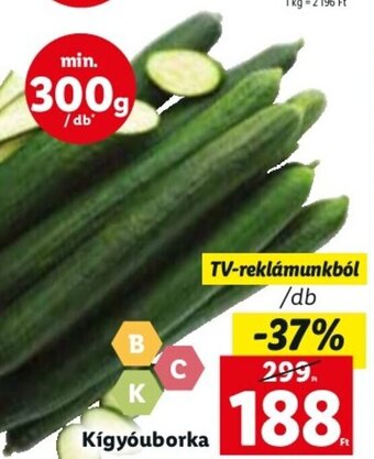 Lidl Kígyóuborka 1 db ajánlat