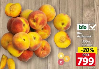 Lidl Bio őszibarack 500 g ajánlat