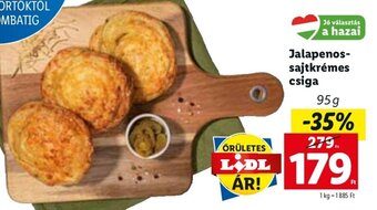 Lidl Jalapenos-sajtkrémes csiga 95 g ajánlat
