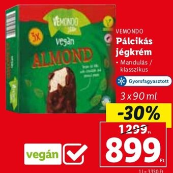Lidl Vemondo Pálcikás jégkrém 3 x 90 ml ajánlat