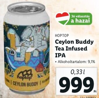 Lidl Hoptop Ceylon Buddy Tea Infused ipa 0,33 l ajánlat