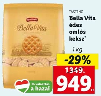 Lidl Tastino Bella Vita édes omlós keksz 1 kg ajánlat